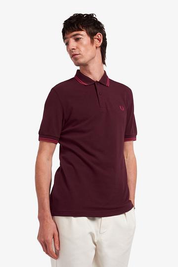 Black Fred Perry M3600 Men's Polo Shirts | PH 1426ZUTG